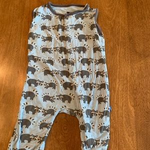 Kickee pants raccoon sleeper pajamas